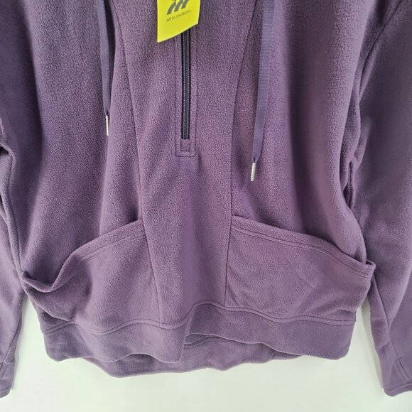 All in Motion NWT Hooded Sweatshirt Pullover Purple Women's Size M Activewear - Picture 2 of 11